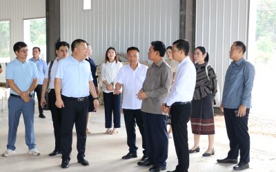 : ທ່ານ ລັດຖະມົນຕີກະຊວງແຜນການ ແລະ ການລົງທຶນ  ລົງຊຸກຍູ້ຕິດຕາມຄວາມຄືບໜ້າການກໍ່ສ້າງໂຮງງານຂ້າສັດທັນສະໄໝ